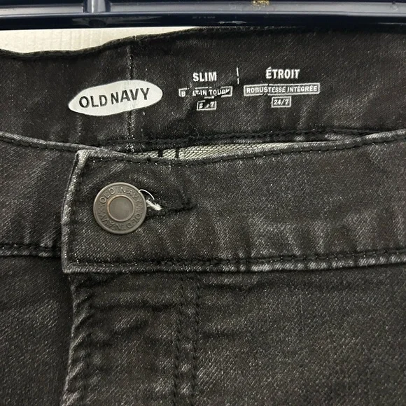 Old Navy Black Men’s Slim Jeans, Sz 46x30 - Picture 2 of 5